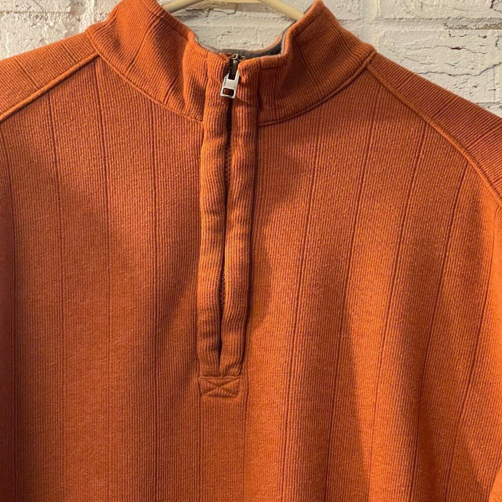 Columbia Men's Half Zip Long Sleeve Pullover Burnt Orange Large - Picture 2 of 9